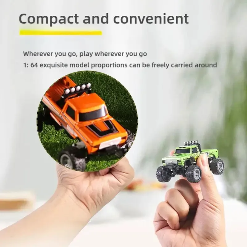 

1/64 мини радиоуправляемый внедорожный альпинистский автомобиль из сплава, скоростной дрифт, гоночные автомобили, крутой внешний вид, легкая амортизация, детская игрушка в подарок