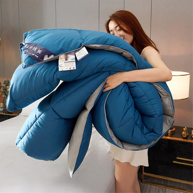 Thickened White Goose Down 200X230cm 3KG Quilt Comfortable and Breathable Duvet Winter Cotton Thick Quilt Core 거위털 이불  구스이불 거위