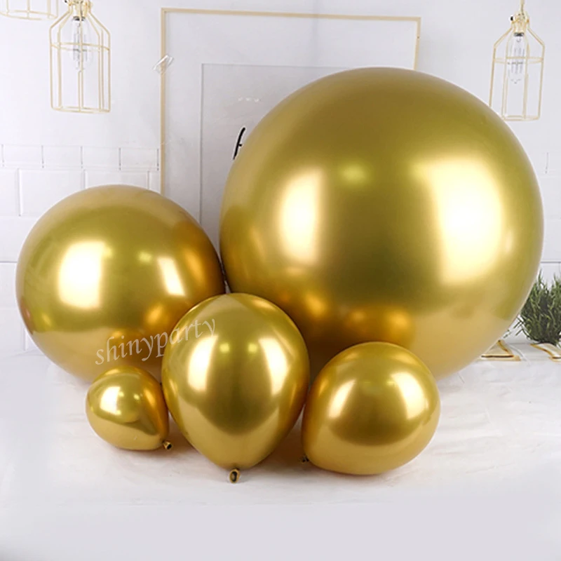 

5inch 10inch 12inch 18inch Latex Metal Color Balloons Large Latex Helium Balloon Wedding Room Decoration Birthday Party Decor