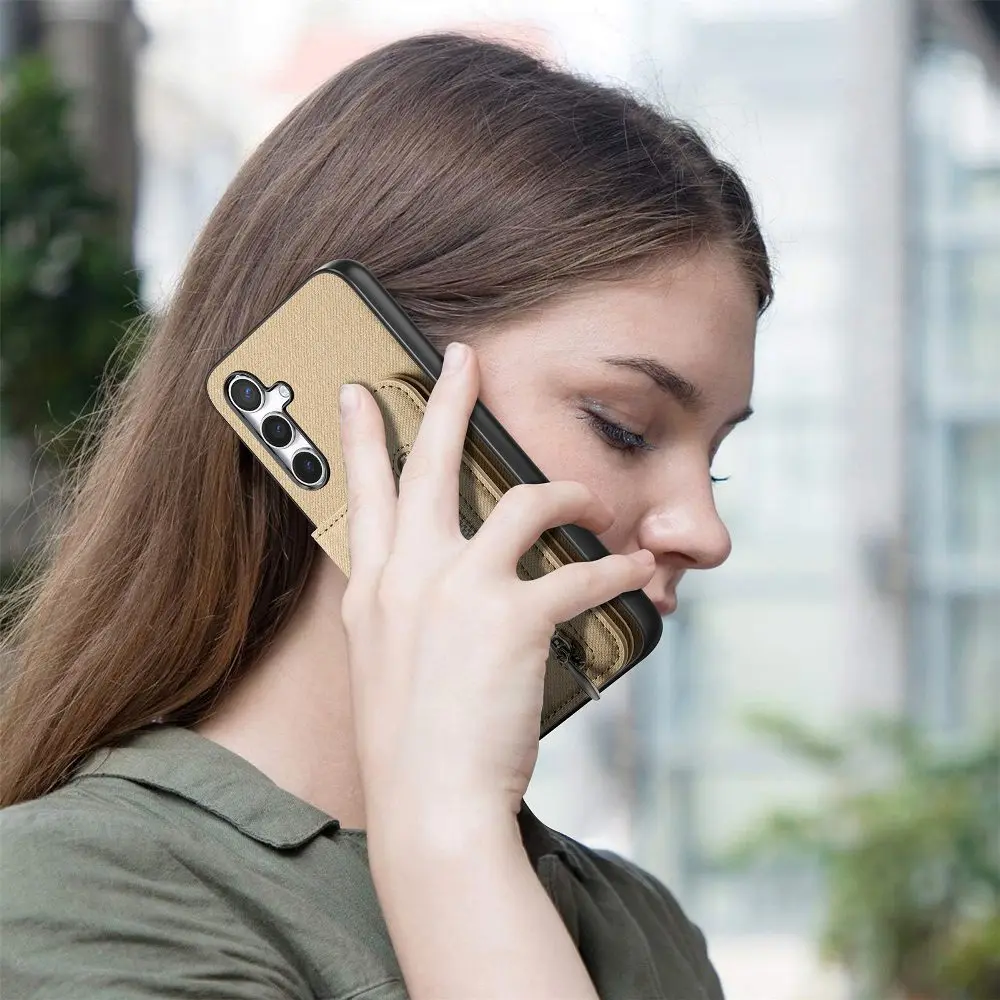 Magnetische Schnalle Karten Slot Leder Telefon Fall Für OPPO Finden X8 Pro/A3X/Reno13 Pro 13 F/Realme 13 Pro + Mit Elastische Seil Handgelenk