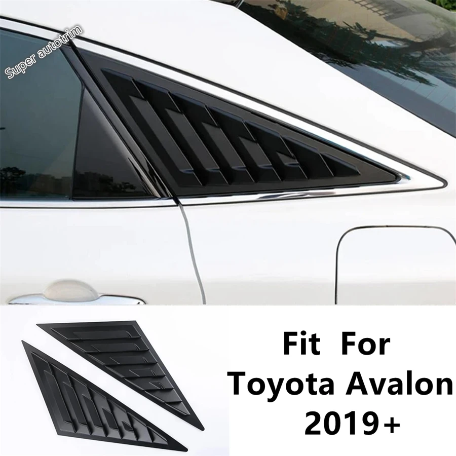 

Side Window Louver Shutter Side Air Vent Panel Cover Trim Black / Carbon Fiber Look Accessories For Toyota Avalon 2019 - 2023