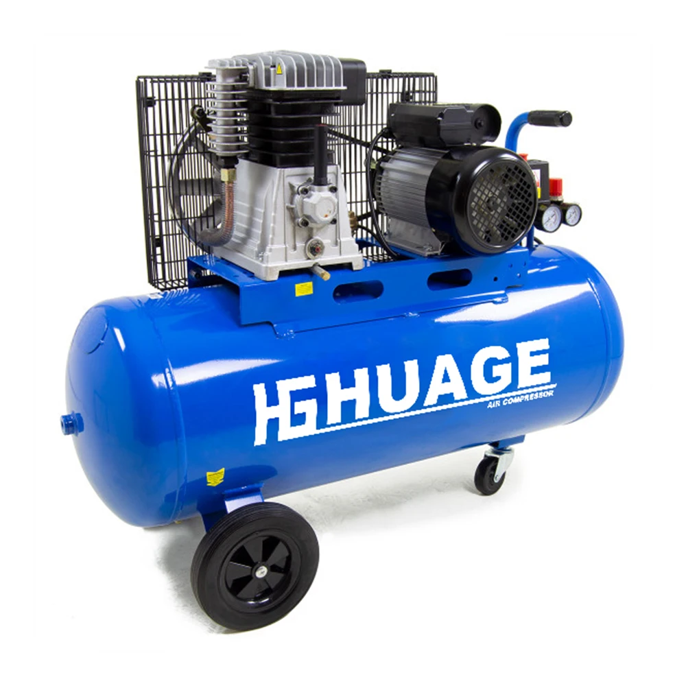 

2,2 кВт, 3 л.с., высокое давление, 100 литров, смазочное масло, приводный воздушный компрессор, машина