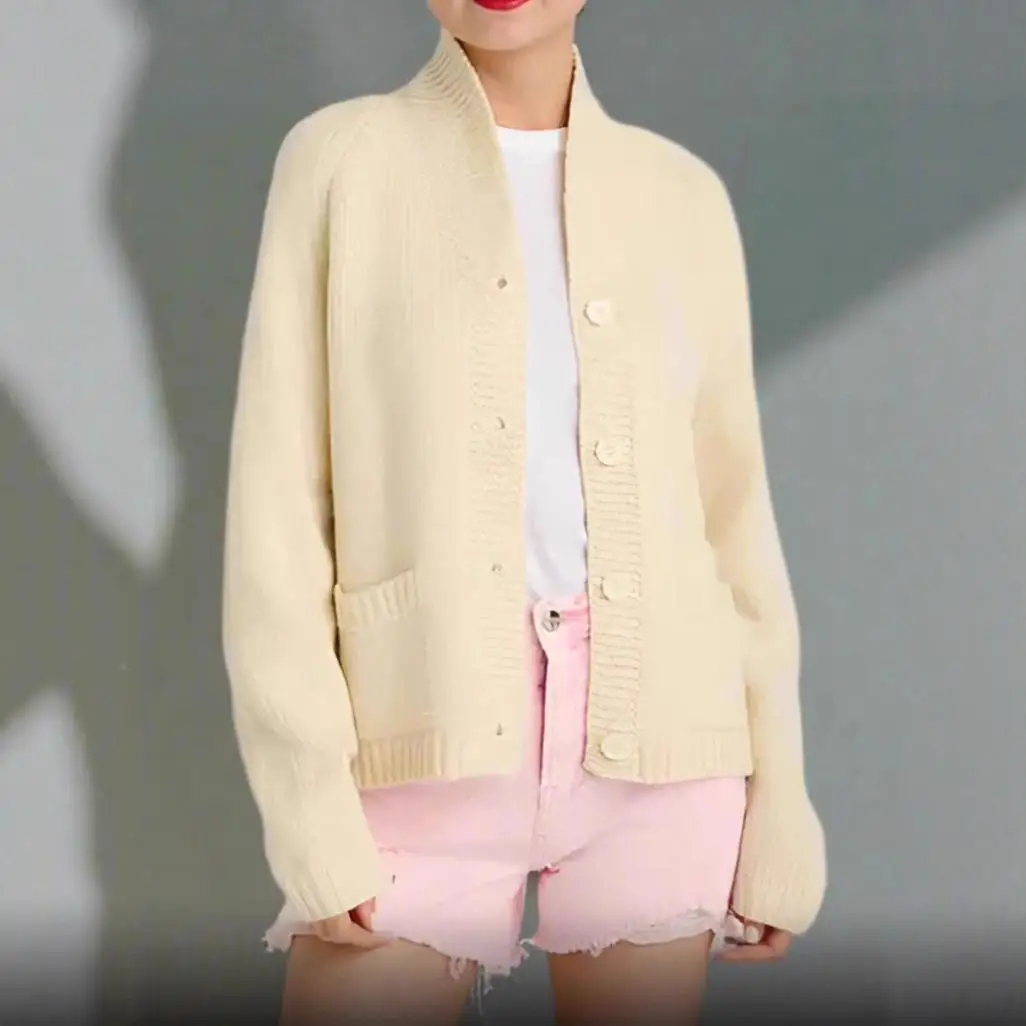 Damski sweter rozpinany o luźnym kroju, długi rękaw, dzianinowy kardigan, nowy wzór, otwarty płaszcz, codzienna odzież wierzchnia, modny, z efektem 3D.