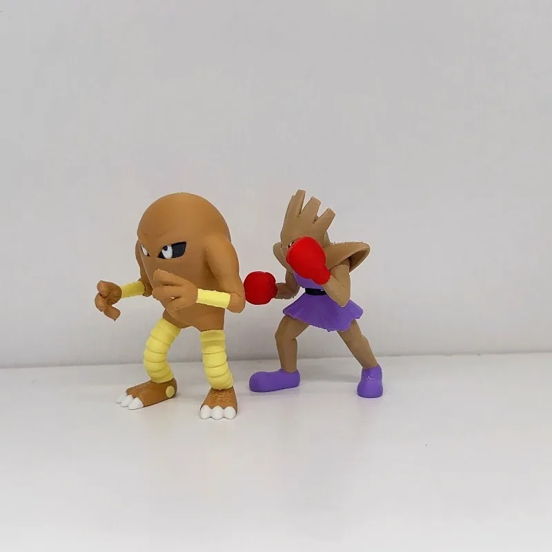 3D Printing 1/20 Scale World Shellder Hitmonchan Hitmonlee Pokémon Game Peripheral PLA Collection Desktop Ornament Decoration
