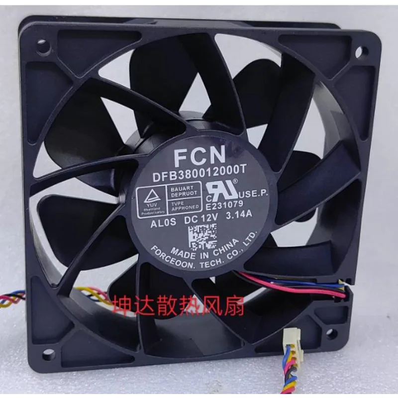

New Cooler Fan S19 S9 S17 T17 DFB380012000T AL0S 12V 3.14A Cooling Fan 12CM 120 * 120 * 38MM