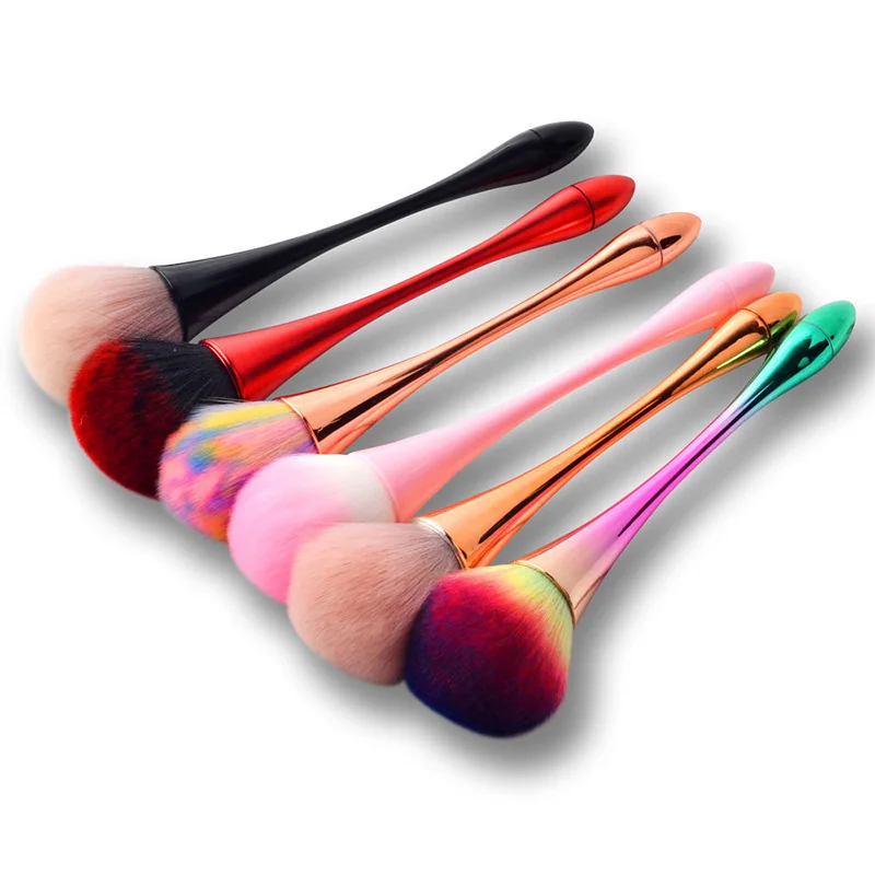 Color Nail Brush Professional Makeup Brushes Gel For Dust Paint Manicure Nails Art Make Powder Brush Stylist Supplies Accessory