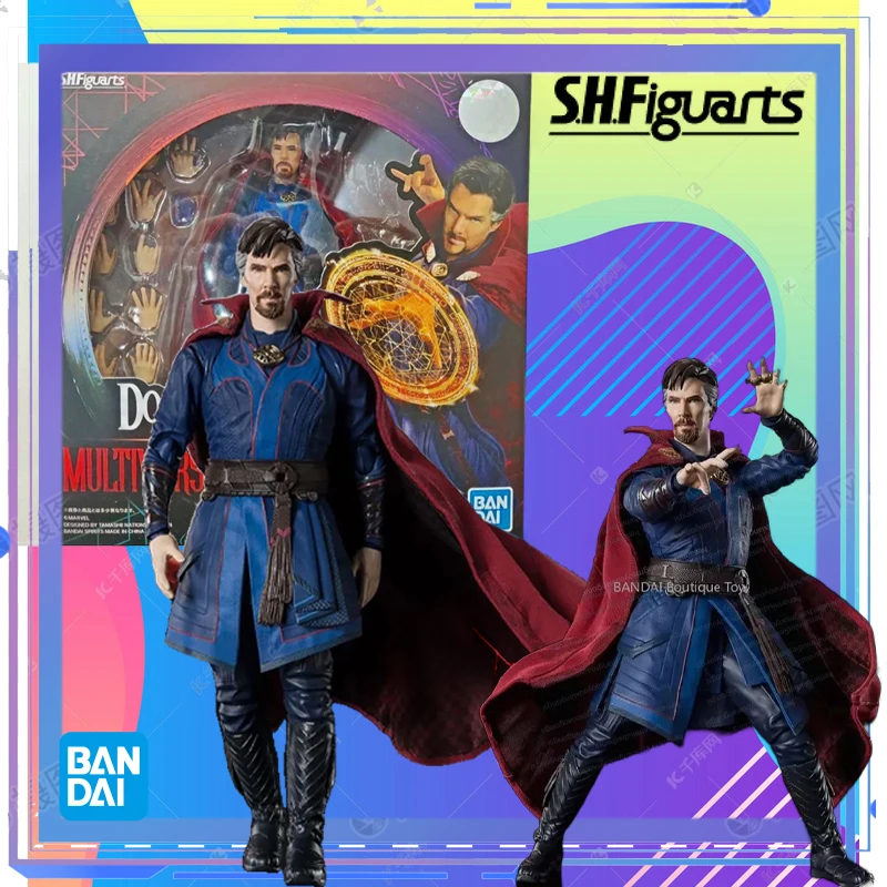 

In Stock BANDAI ORIGINAL SHF DOCTOR STRANGE MULTIVERSE OF MADNESS Anime Action Figure Toys For Boys Girls Gift Collectible Model