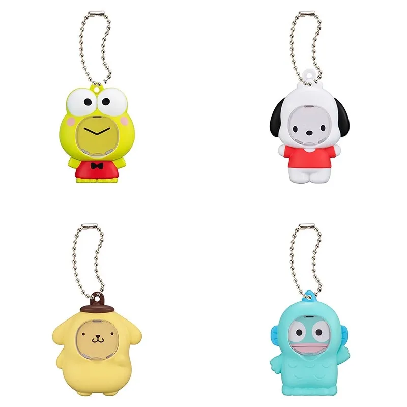 

Bandai Genuine 4Pcs Gashapon Kuromi My Melody Sanrio Characters Toys For Kids Gift Collectible Model Ornaments