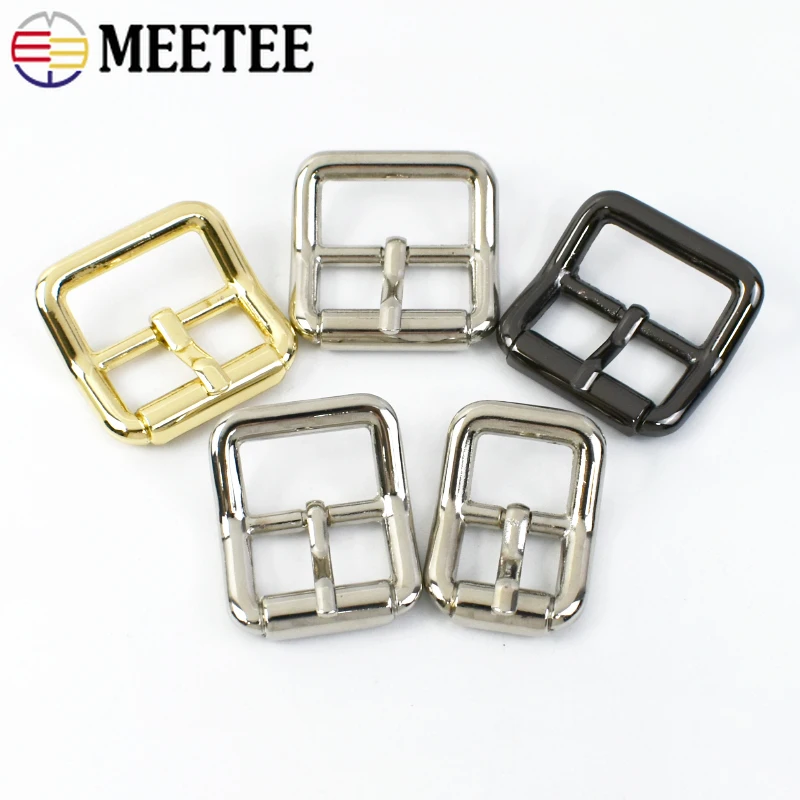 5/10Pcs 15/20/25mm Metal Pin Buckle Curved Belt Roller Buckles for Bag Strap Adjust Slider Clasp Hooks DIY Hardware Accessories