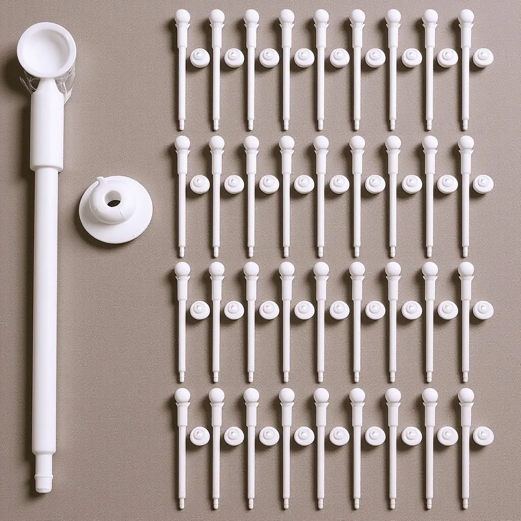 100Pcs DIY Pinwheel Windmill Parts Garden Outdoor Decor Frame Rods Base Rods Replacement for Wind Spinner Crafts