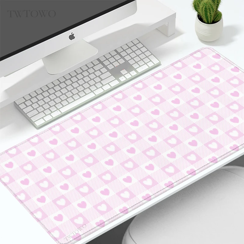 Mouse Pad Gamer Cute Heart XL Computer Home Large Mousepad XXL MousePads Carpet Natural Rubber Desktop Mouse Pad Mouse Mats