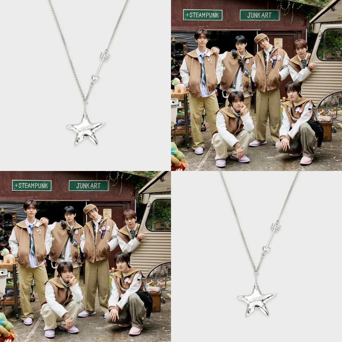 KPOP WISH Star Necklace 1:1. High Fidelity Pop-Up Store Necklace Couple Jewelry Accessories ION YUSHI RIKU Fan Series Gifts