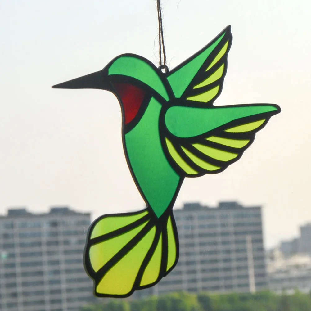 

Hummingbird Acrylic Indoor Window Hanging Decoration Lightweight Garden Ornaments Reflective Art