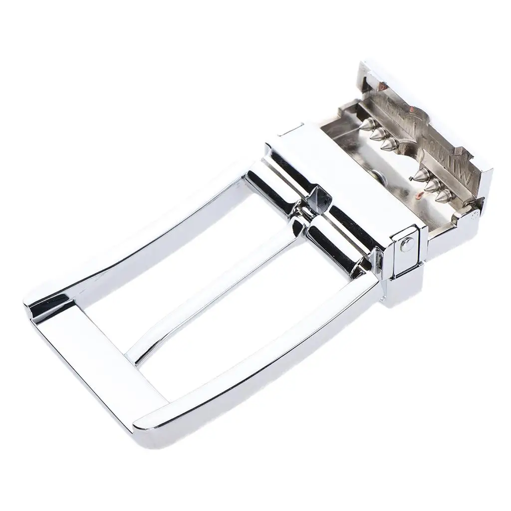 Metal Center Bar Pin Buckles para homens, fivela de cinto retangular, acessórios do cinto
