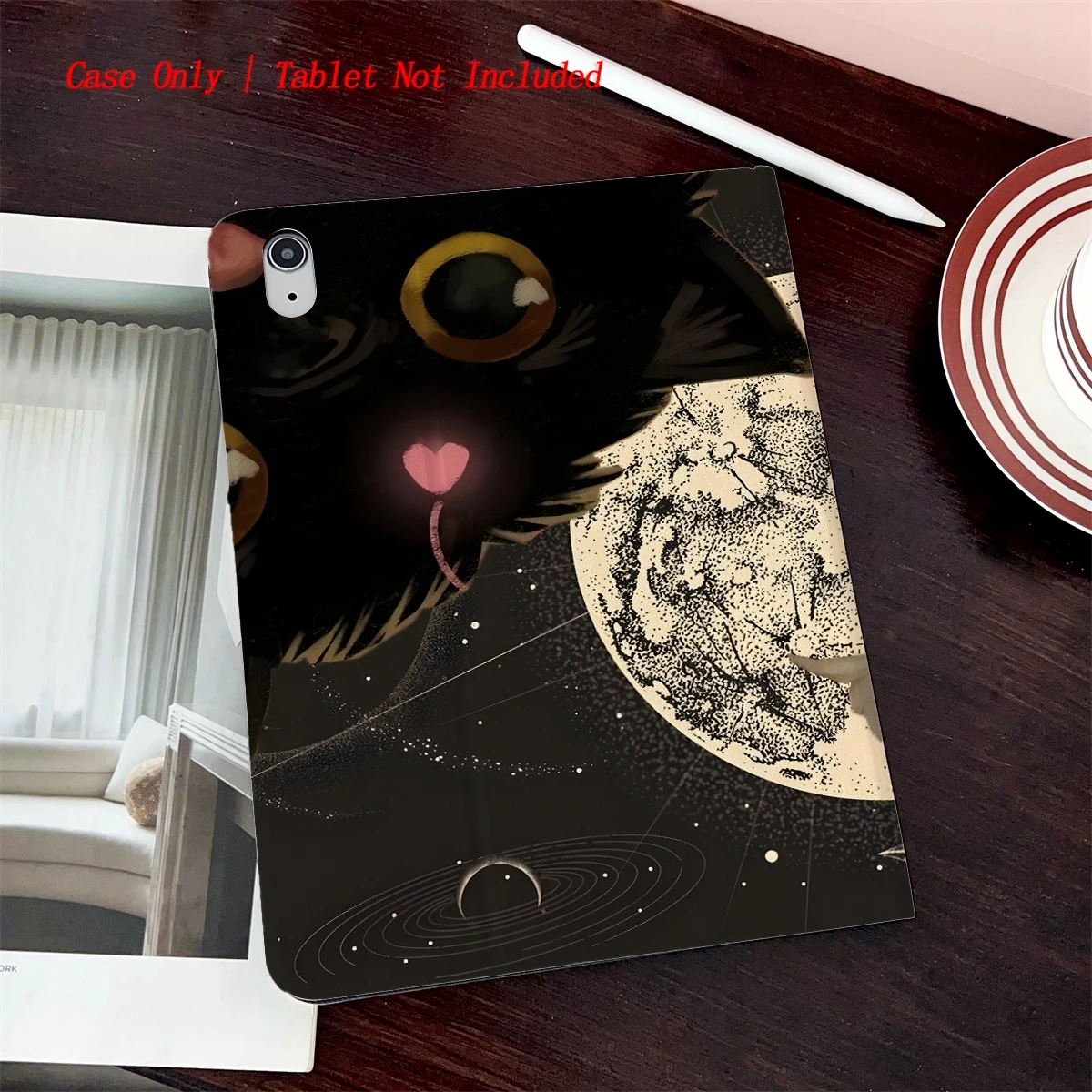 

For ipad Magnetic case ferlPad 11th A16 pro Air 13 11 M3 M2 M4 Funda Cover For Unique designs of cats and the moon