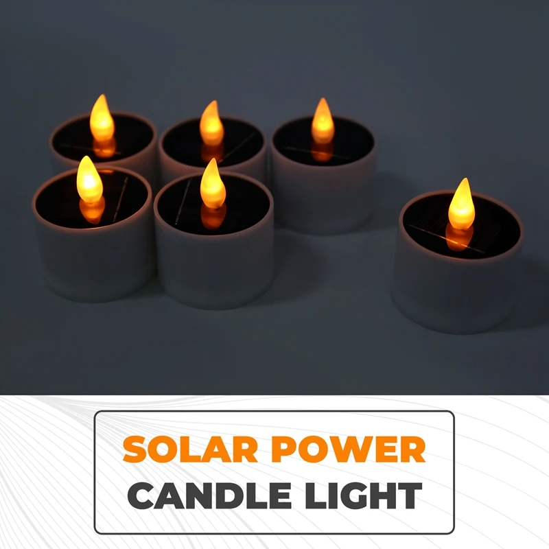 شمعة شمسية مقاومة للماء، ضوء عديم اللهب، ضوء شمعة معًا، شمعة فناء الحديقة، شمعة إضاءة مزخرفة، ضوء زخرفي