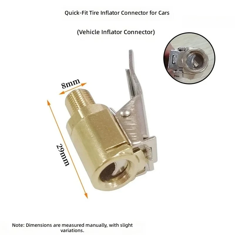 for Car Air Pump American Threaded Air Nozzle Adapter Quick Conversion Head Clip Air Nozzle Accessories