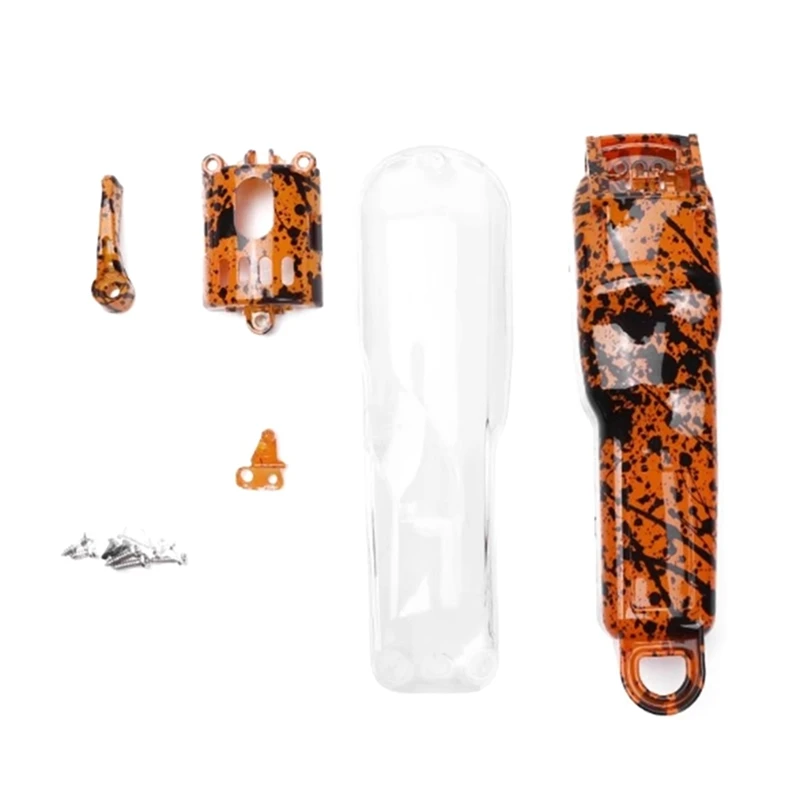 Suitable For Huaer 8148 8591 Hair Clipper Shell Electric Clipper Shell Cracked Electric Clipper Replacement Parts Orange