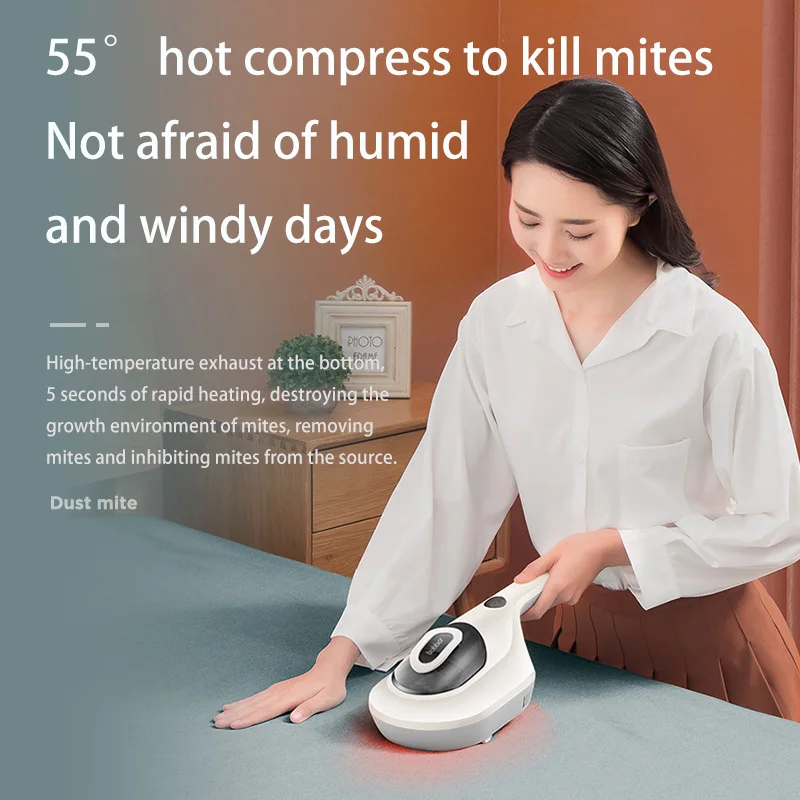 Portable dust mite vacuum cleaner Corded handheld Vacuum suction power Sofa mattress bed linen ultraviolet mite remover