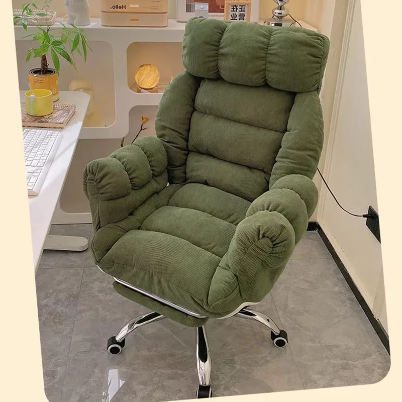 Lazy Comfortable Office Chair Ergonomic Nordic Mobile Swivel Arm Office Chair Backrest Wheels Sillas De Oficina Trendy Furniture