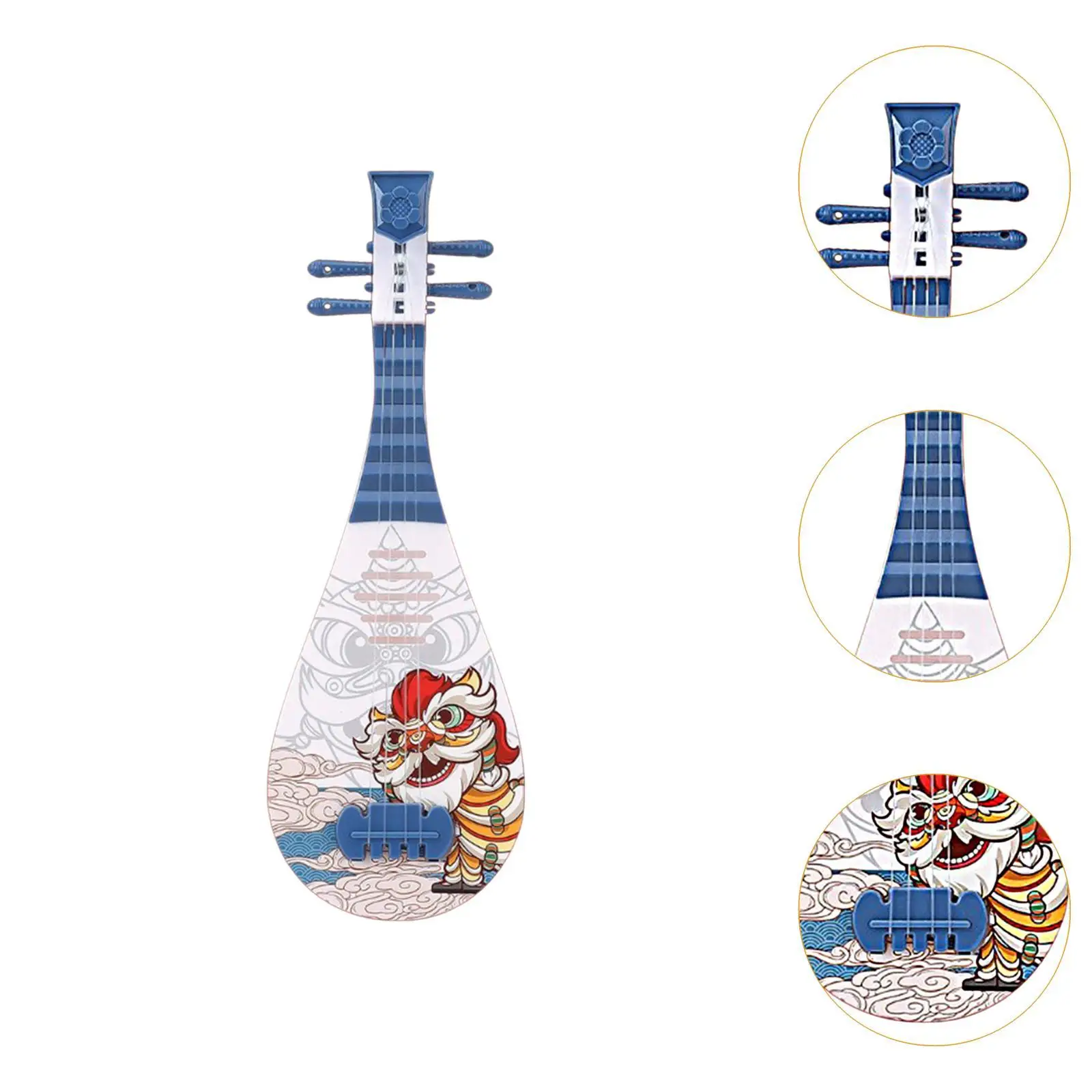 กีตาร์เด็กของเล่นดนตรีการ์ตูนสัตว์ของเล่นเพื่อการศึกษาคลาสสิกกีตาร์ขนาดเล็กของเล่นสําหรับเด็กวัยหัดเดินเริ่มต้นเด็กผู้หญิงเด็ก