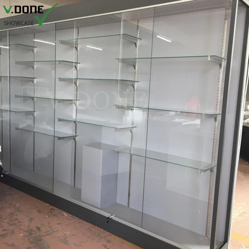 

Customize.LED Lighted Glass Retail Shop Display Showcase Smoke Store Mobile Shop Showcase with Attractive Lighting