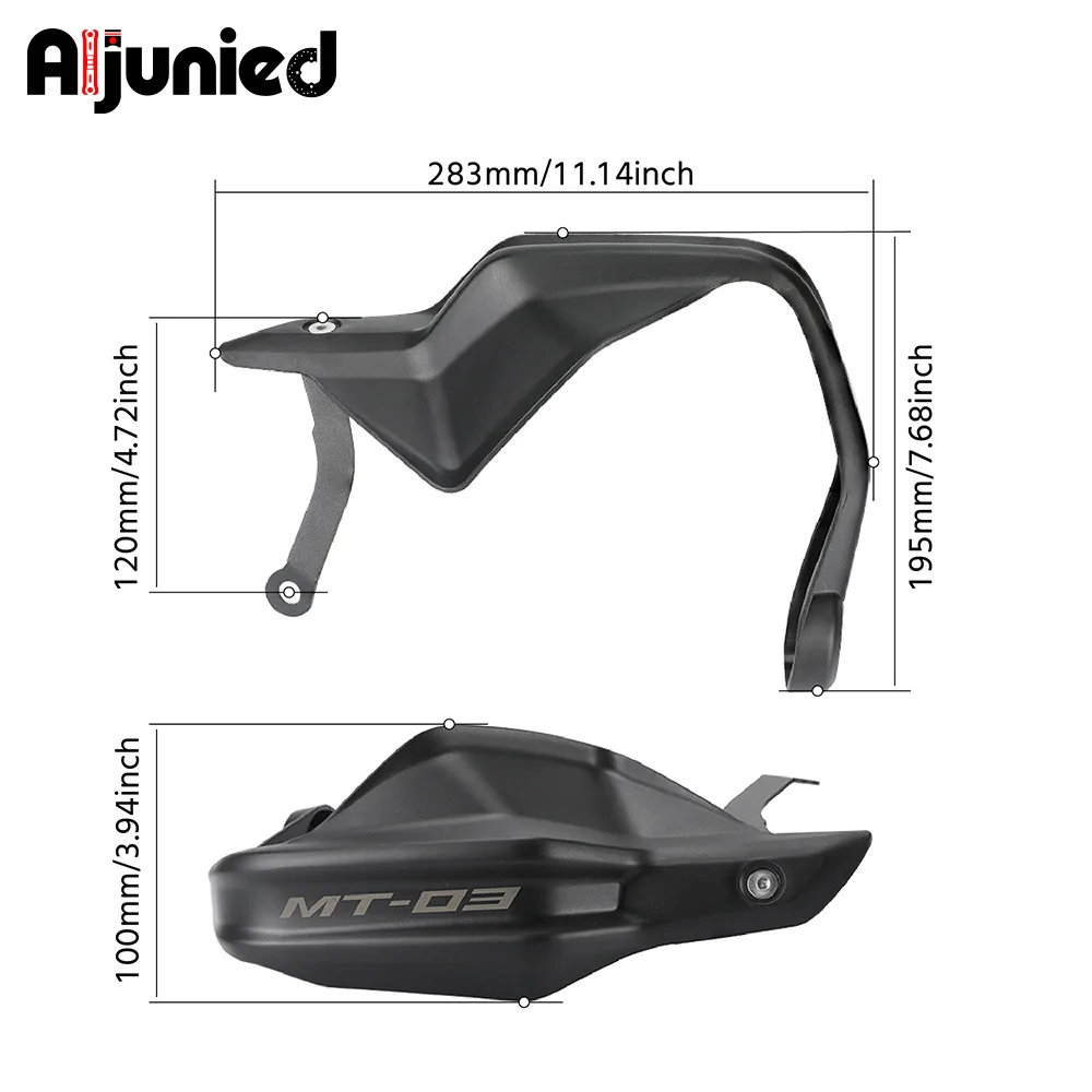 Suitable for Yamaha MT-03 MT25 Modified Motorcycle Hand Guard Hand Handle Windshield Anti-drop Heightened Hand Guard Accessories
