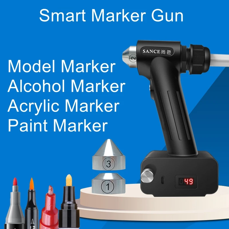 Rechargeable Marker Gun Air Pump Set Model Gundam Figures Coloring Spray Paint Acrylic Painting