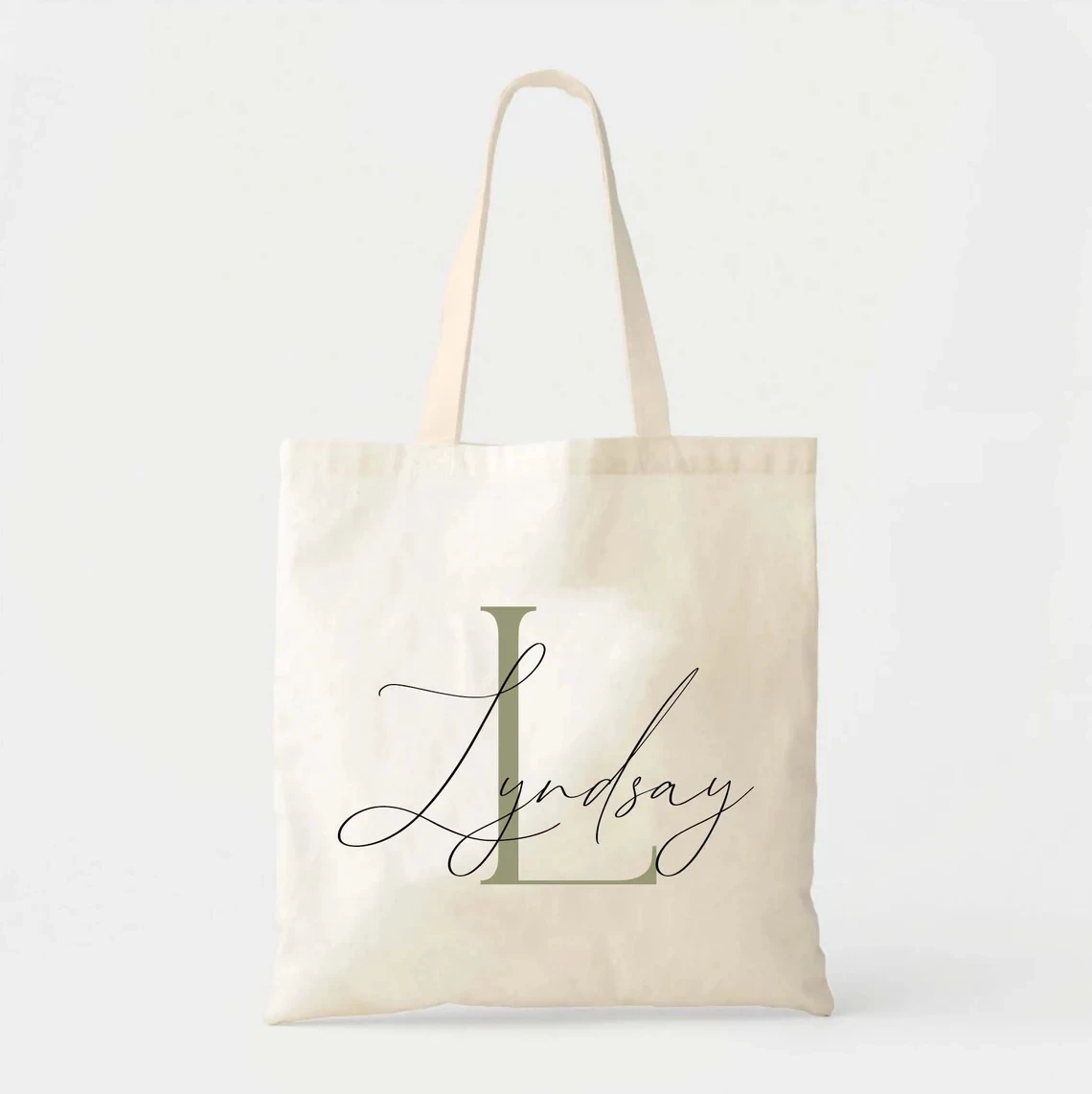 Personalized Monogram Tote Bag - Custom Tote - Name Tote - Name Initial Bag - Personalized Shopper Tote - Bridesmaid Gift - Wedd