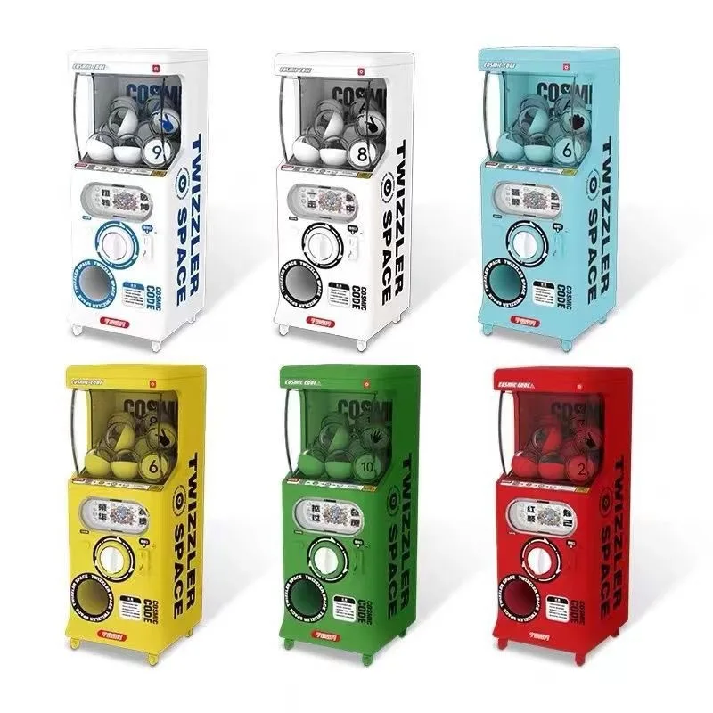 Children Mini Twisted Egg Machine Toy Model Desktop Decorations Scene Ornaments Kids Play House Toys Cute Twisted Egg Machine