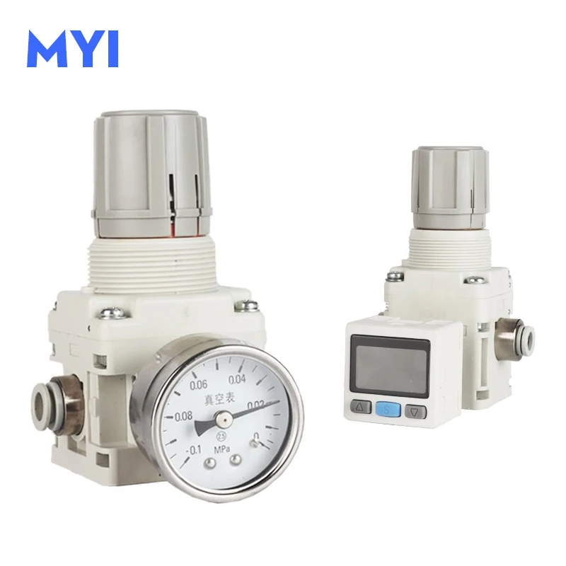 IRV Sseries Precision Pressure Regulator IRV10/IRV20-C06/C08 IRV10-C06 Regulator Pressure Reducing Valve With Bracket Gauge