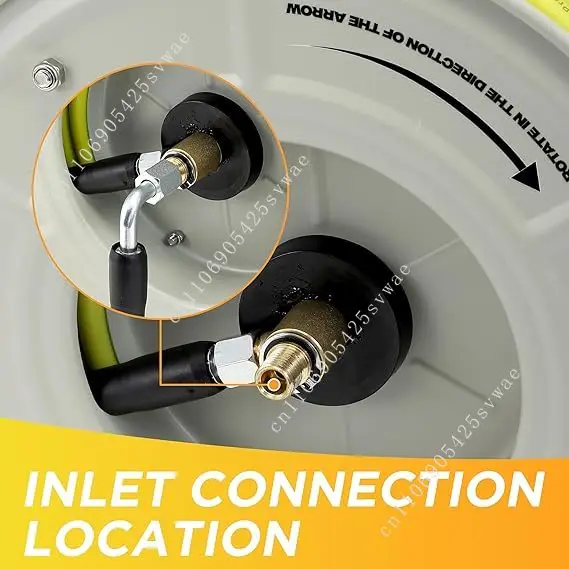 Professional Heavy Duty Hose Reel 1/4 60ft Retractable Pressure Washer Hose Reel Auto Rewind Hose Reel - Image 6