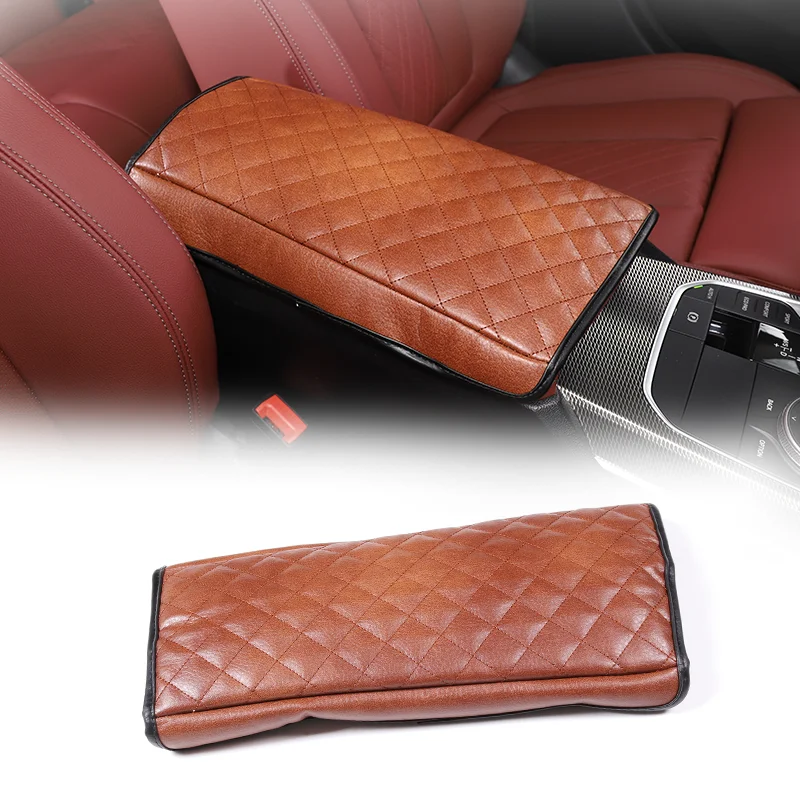 

For 20-22 BMW 3 series armrest box cover decorative cover center armrest pad cover car interior accessories leather material