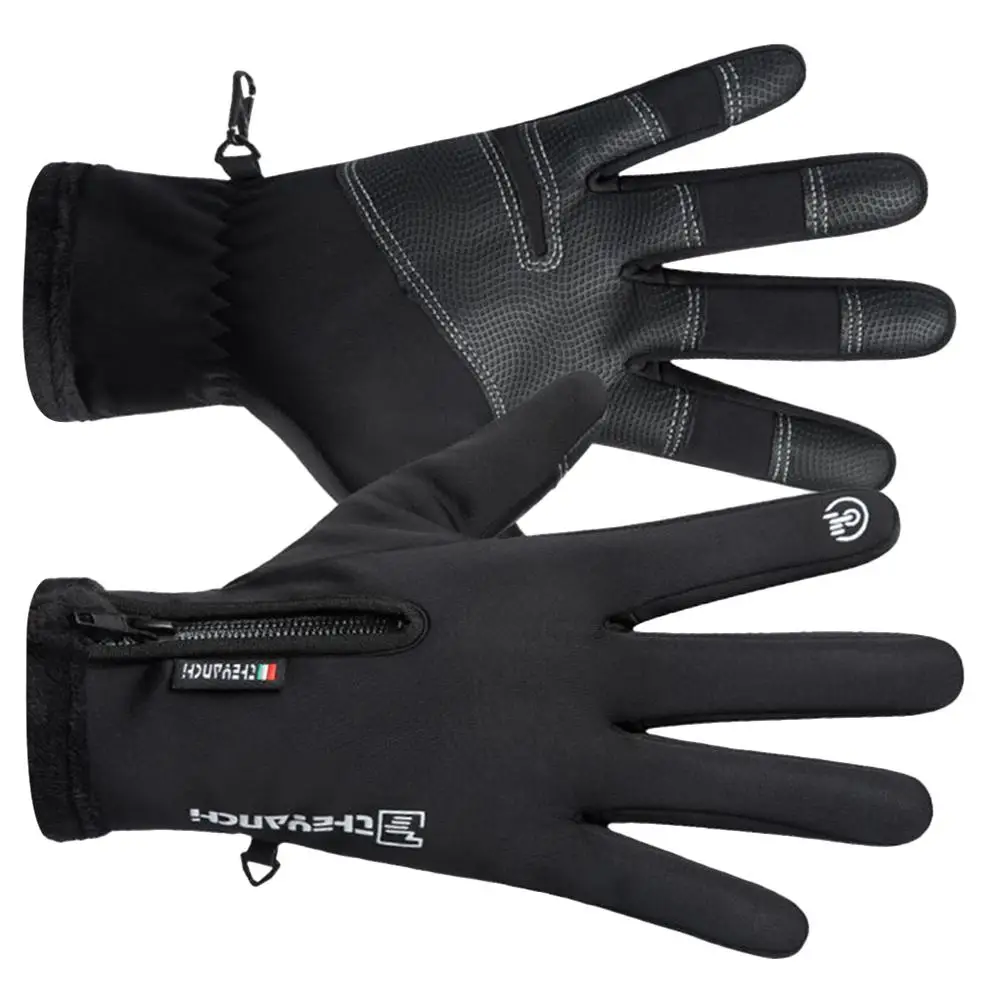 

Windproof Warm Gloves Bike for Riding Men Touch Screen Waterproof Cycling Cold Weather Winter