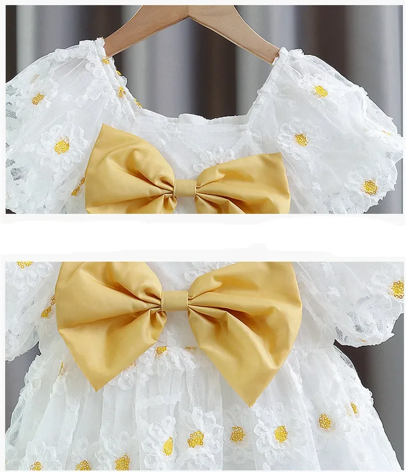 Summer Baby Girl Dress Party Birthday Princess Dress Floral Baptism Wedding Dresses For 0-3 year Newborn Clothes Vestidos