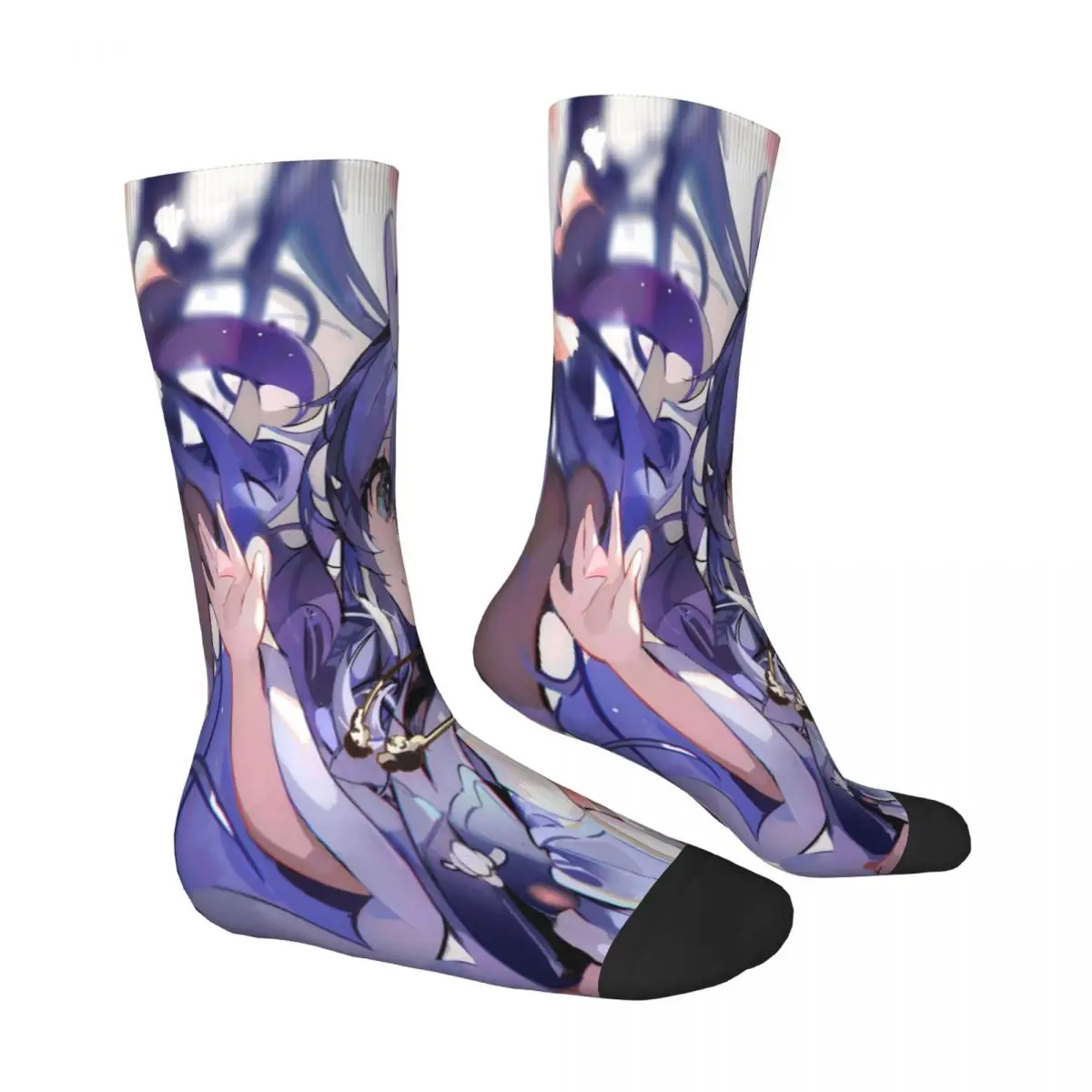 Bailu Honkai Star Rail Game Socks Male Mens Women Summer Stockings Polyester