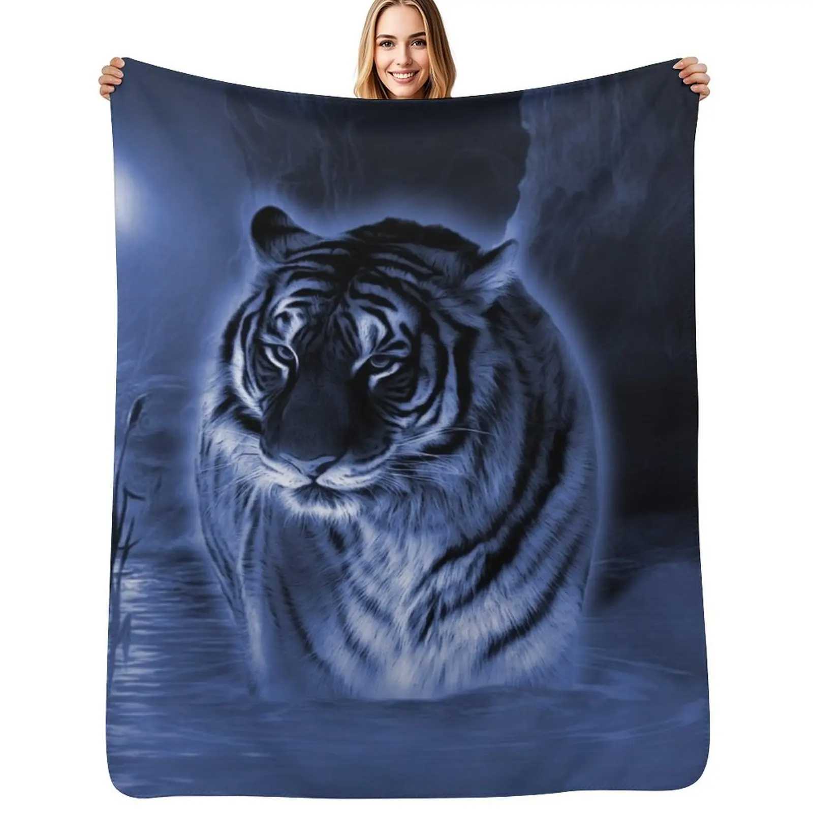 TIGER TIGER Throw Blanket All Weather Soft Throw Blanket for Sofa
