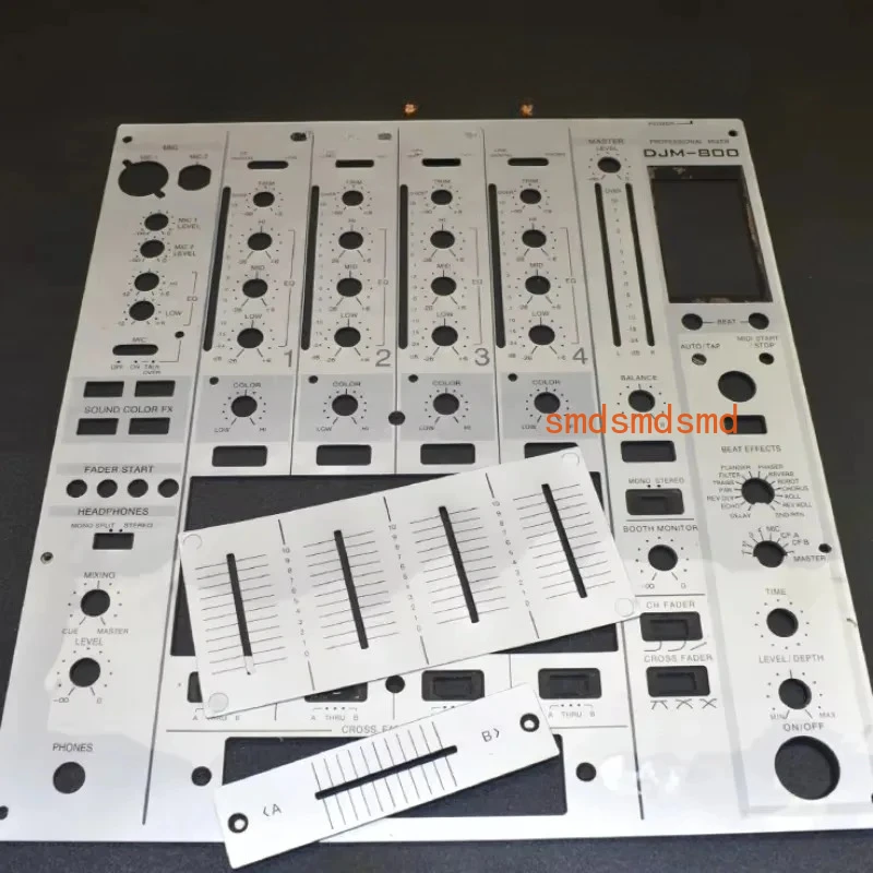 DJM-800 Controller Panel Skin ONLY - PVC Self-Adhesive Front Face Film (Excludes Side Bars)