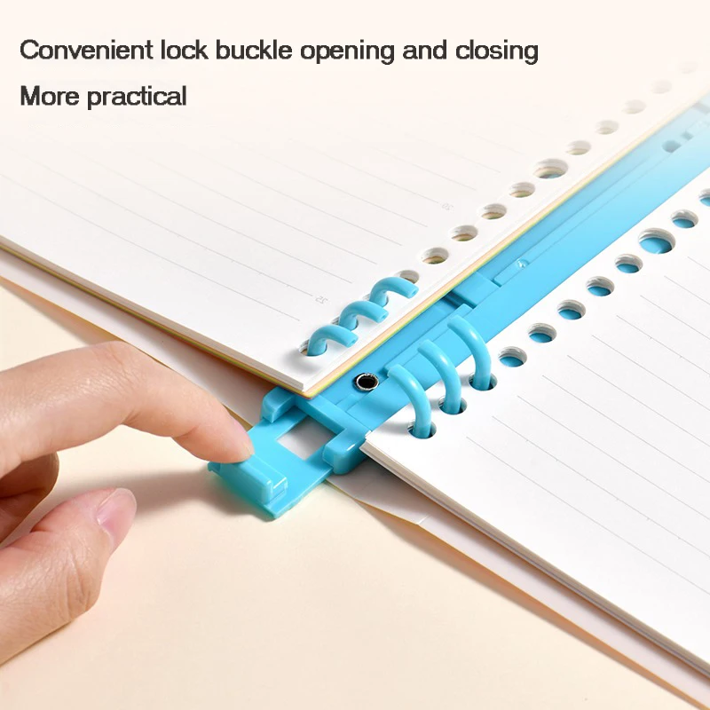 KACO B5 Loose Leaf Notebook Stationery Supplies SMILEYWORLD 40 Page 26 Hole Replaceable Core Student Schedule Planner Notebook