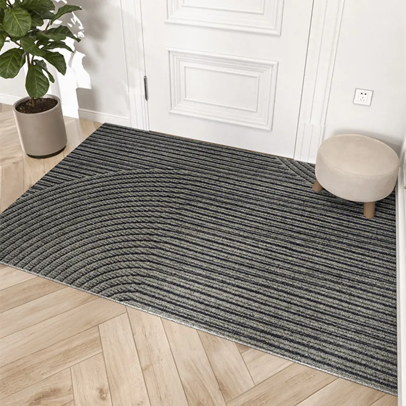 Simple Nordic Durable Door Mat Scraping Sand Dust Removal Door Entrance Mat Wear-resistant Non-slip Foot Mat Wire Ring Doormat