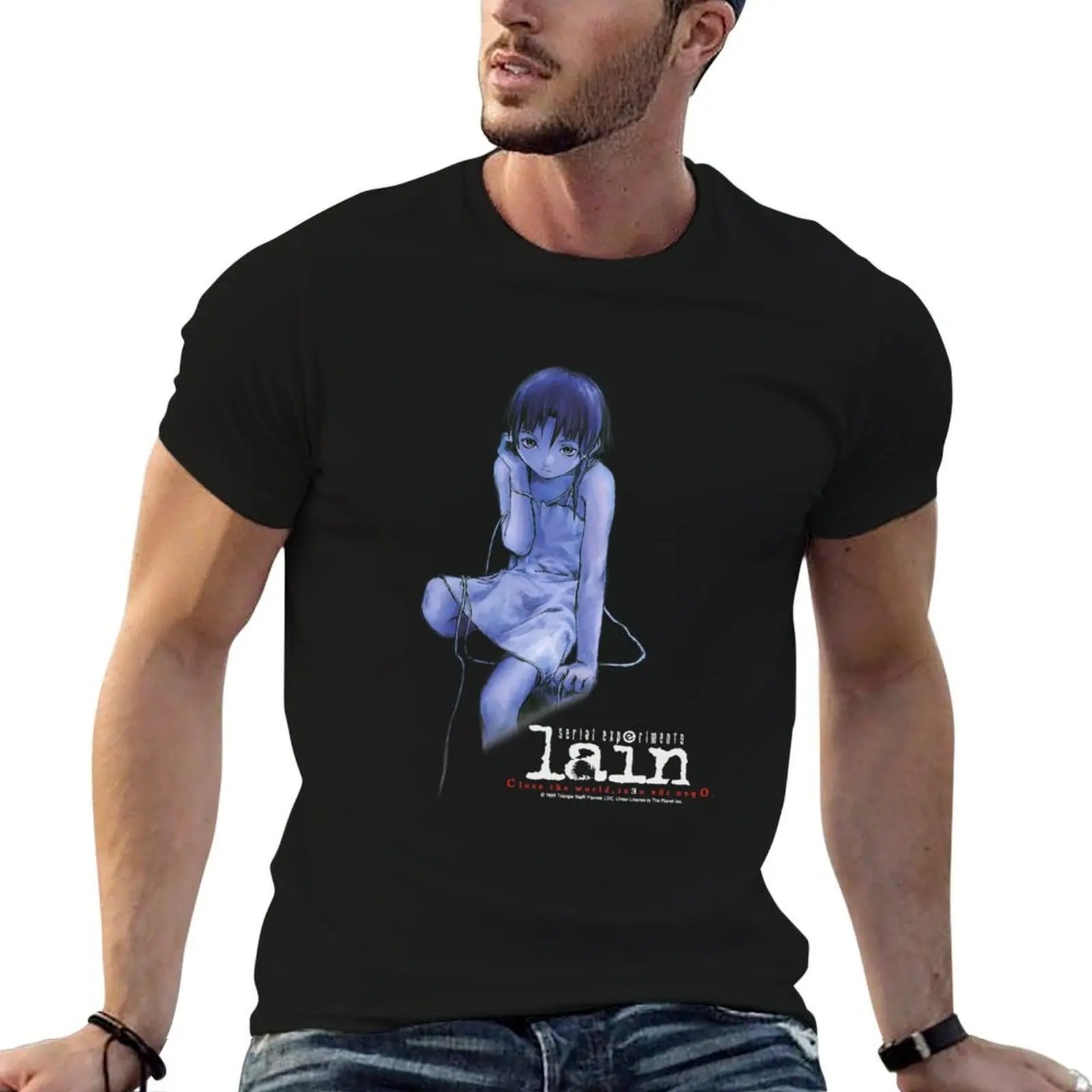 

Serial Experiments Lain 12 T-Shirt men t shirt cotton 100% man t shirt summer T-Shirt