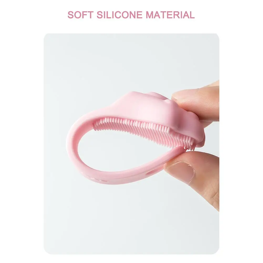 Mini brosse qualifiée ale en silicone en forme de patte de chat, outil de soins de la peau portable, doux, nettoyant des pores, élimination des points noirs, massage du visage