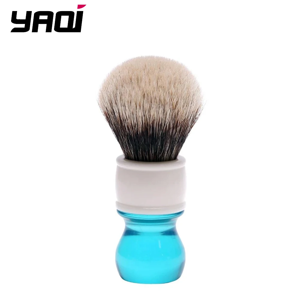 YAQI 24mm Aqua Two Band Badger Hair Mens Shaving Brush