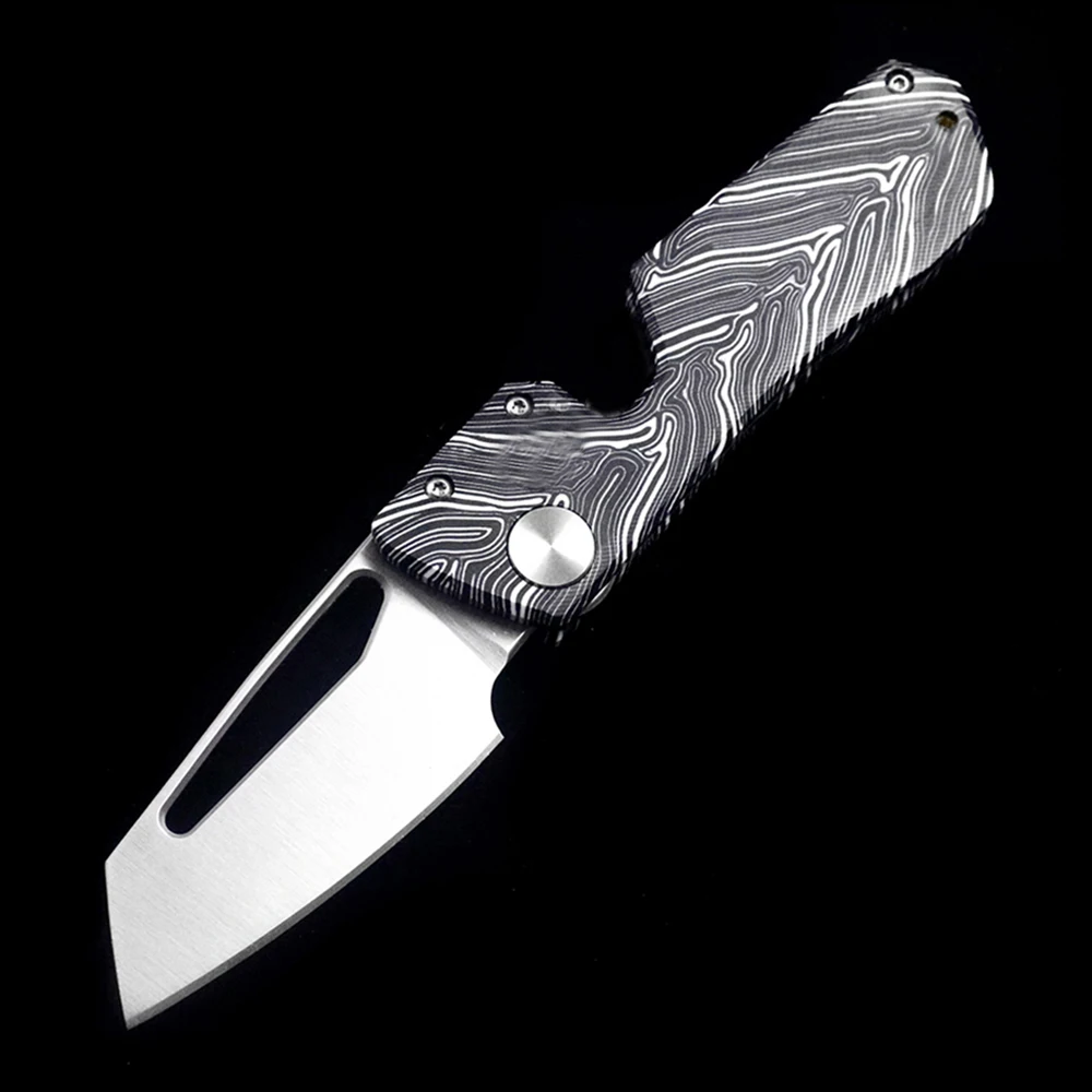 Winter blade Damascus G10 handle VG10 blade ceramic bearing folding knife