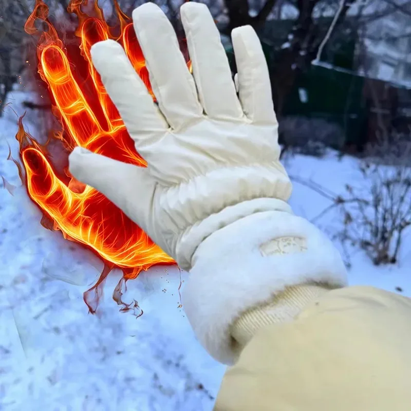 

Уличные перчатки для женщин и мужчин, зимние ветрозащитные водонепроницаемые термостойкие варежки с сенсорным экраном, сохраняющие тепло, варежки для езды на велосипеде, альпинизма, зима