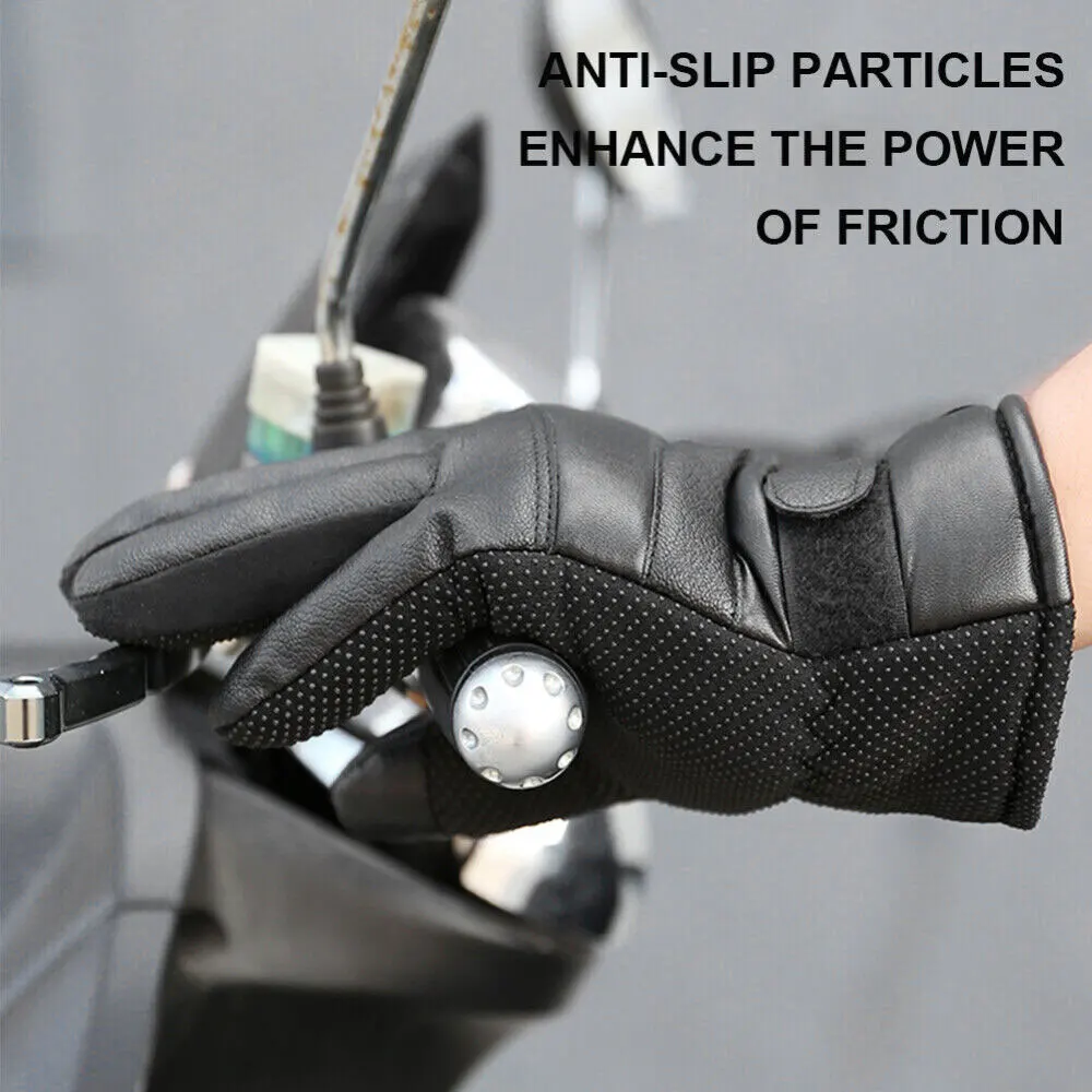 Motorcycle Winter Moto Heated Gloves Warm Waterproof Rechargeable Heating Thermal Gloves For Snowmobile USB Heated Gloves