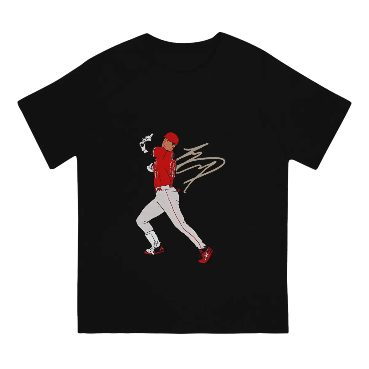 Play Men's T Shirts S-Shohei Ohtani Novelty Tees Short Sleeve Round Collar T-Shirt 100% Cotton Original Tops