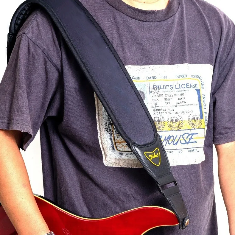 

Bass Shock Strap Guitar Strap DecompressionStrap Thickened Widened BassStrap Burden Reduction Guitar Strap