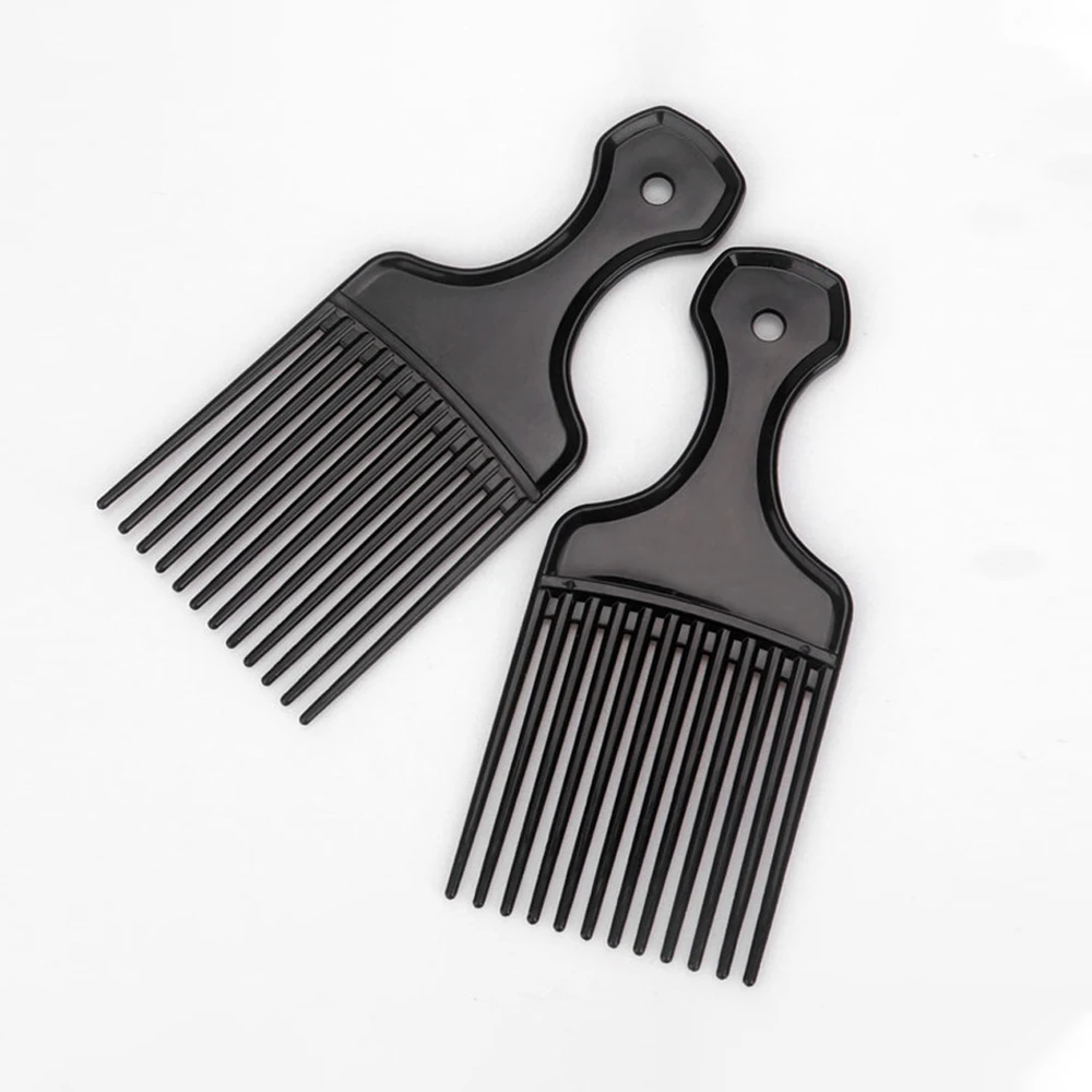 Peine de pelo rizado Natural Afro, peine de separación de cabello, peine trenzado africano, dientes anchos, herramienta de estilismo de cabeza de aceite Retro para hombre y mujer