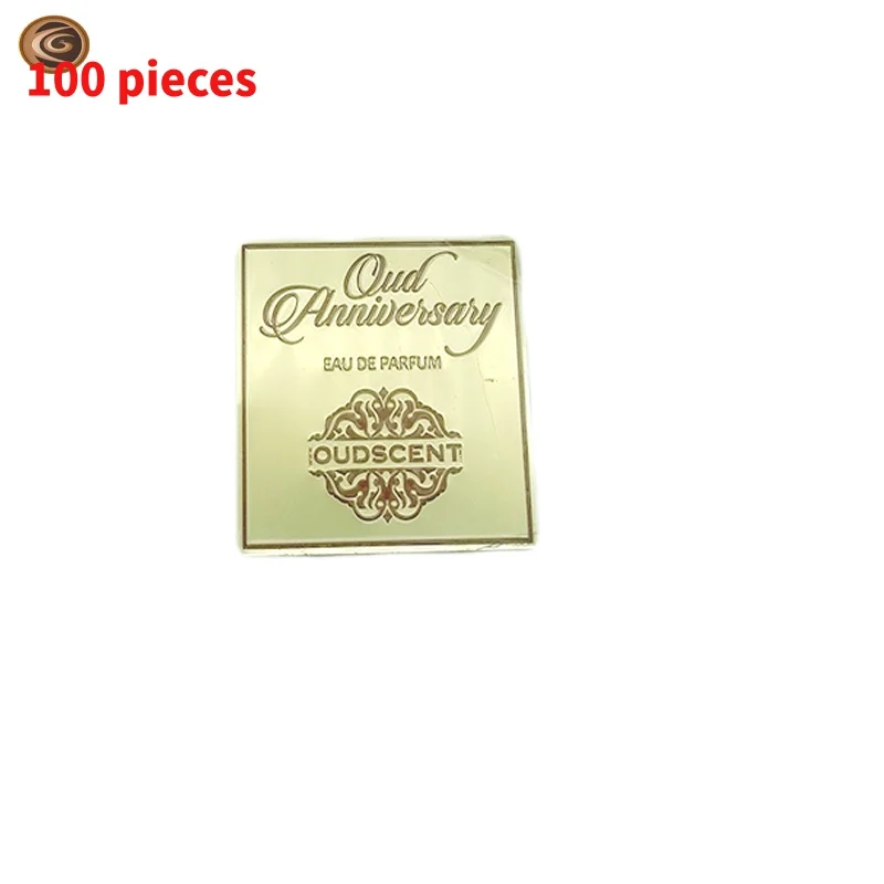 

10 0.Zhang. custom. Custom Perfume metal label printing/embossed logo sticker